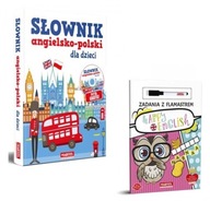Słownik angielsko-polski dla dzieci + CD + Zadania z Flamastrem Pakiet EDU