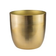 Osłonka doniczki metalowa Alano 20cm złota