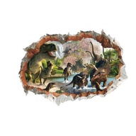Samolepky na stenu Skrinka Dinosaury Dinosaurus DINO trex teropody ceratopsy