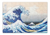 Drevené puzzle A3 Hokusai Katsushika Veľká vlna