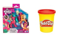 ZESTAW MY LITTLE PONY trzy figurki 8 cm+ PLAY-DOH ciastolina 1 szt. GRATIS