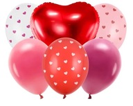 Balony walentynkowe Be mine valentine zestaw 6 sztuk