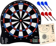 ELEKTRONICZNY DART RZUTKI TARCZA 6 RZUTEK 32 GRY DELUXE