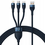 Kabel Baseus 3w1 USB-C Lightning 100W 1.2 przewód
