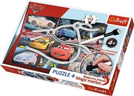 Trefl puzzle s mazačkou Autá Cars Blesk 70 el.