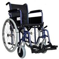 Klasyczny Wózek inwalidzki Stalowy Składany 45cm