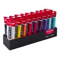 Zestaw farb akrylowych, Primary - Amsterdam - 18 kolorów x 120 ml