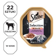 Mokra Karma SHEBA Selection 22x85g z Cielęciną