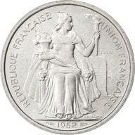 Moneta, Nowa Kaledonia, 5 Francs, 1952, Paris, MS(