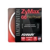 Naciąg badmintonowy ASHAWAY ZyMax 66 Power - set white 0.66 mm