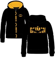 Bluza na zamek z kapturem BATMAN czarna r.110