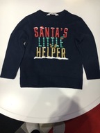 H&M sweter świąteczny z napisem 2/4 lata (święta prezent)