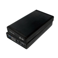 Zewnetrzna obudowa HDD 35 cala SATA USB30 Czarna Aluminiowa