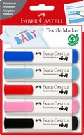 FABER-CASTELL Markery do tkanin 5 kolorów BABY