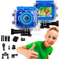 Extralink Kids Camera H18 Niebieska | Kamera | 1080P 30fps, IP68, wyświetla