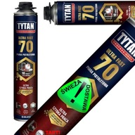 SZYBKA Pianka Piana TYTAN 70 Montażowa Pistoletowa ULTRA FAST 870 ml