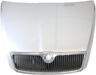 SKODA OCTAVIA II 2 bonnet front engine housing cover SREBRNA grill