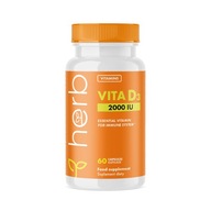 ERB Vita D3 2000 60kaps VITAMIN D-3 2000IU ODOLNOSŤ KOSTÍ