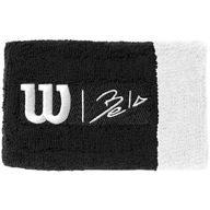 Frotka na rękę wilson bela extra wide wristband ii osfa 2 szt. czarno-biała