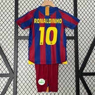 2005/06 Barcelona Detská Jersey Messi Ronaldhin