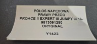 semi-axis NAPEDOWA right front PROACE II EXPERT III JUMPY III 16- 9813091280