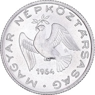 Moneta, Węgry, 10 Filler, 1964, Budapest, MS(63),
