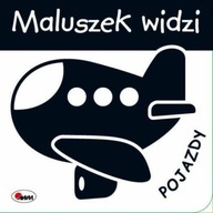 Książeczka Kontrastowa Karty Książeczki dla Dzieci Maluszek Widzi Pojazdy