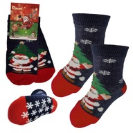 Ponožky detské vianočné protišmykové ABS