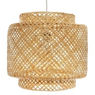 LAMPA SUFITOWA Ażurowy Klosz BOHO styl BAMBUS 40cm