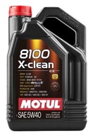 Motorový olej Motul 8100 X-Clean 5 l 5W-40 + ZAWIESZKA SERWISOWA MAXGEAR WYMIANA OLEJU I FITRÓW