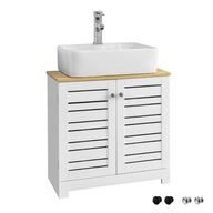 BZR40-W Skrinka pod umývadlo Kúpeľňová skrinka Kúpeľňový nábytok Biela-prí