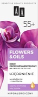 AA Flowers & Oils 55+ Krém proti vráskam na očné okolie a pery -