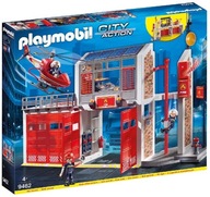Playmobil 9462 City Action Duża remiza strażacka i helikopter