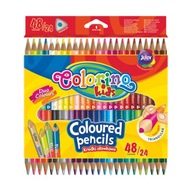 kredki ołówkowe Colorino dwukolorowe 24=48 kolorów