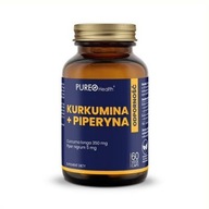 Pureo Health kurkumín + piperín, kapsule 60 ks
