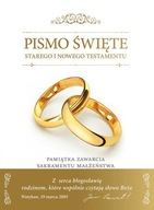 Pismo Święte Biblia pamiątka Małżeństwa, ślubu