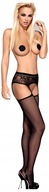 OBSESSIVE S307 GARTER STOCKINGS S/M/L POŃCZOCHY