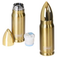 TERMOS WOJSKOWY PRÓŻNIOWY VACUUM MAGNUM BULLET NABÓJ 350ml złoty prezent