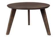 Kávový stolík tmavý s okrúhlou doskou drevený Výška 45 cm Farba Wenge