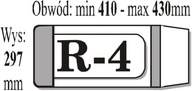 OKŁADKA KSIĄŻKOWA REGULOWANA R4 (50SZT) IKS