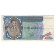 Banknot, Republika Demokratyczna Konga, 10 Zaïres,