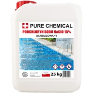 PODCHLORYN SODU 15% CHLOR W PŁYNIE DO BASENU 25kg