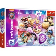 PUZZLE 30 UKŁADANKA PSI PATROL PAW PIESKI BOHATEROWIE MIASTA MOVIE 3+ TREFL