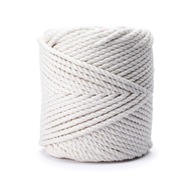 Sznurek do makram 3PLY 3mm 15m Naturalny bawełna