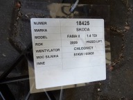 Skoda Fabia II ventilátor chladiče 1,4TDI