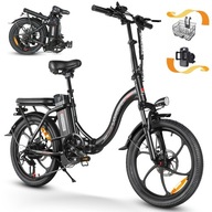 Elektrický bicykel Skladací Pánsky/Dámsky Samebike CY20 čierny 20"32km/h 350W
