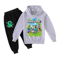 Bluza Minecraft Kids i spodnie Ustawia szary