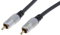 Kábel Pro-Link Kábel jeden dĺžka 0.5m pozlátený 1x RCA (cinch) - 1x RCA (cinch) 0,5 m
