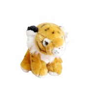 1 szt. Mini siedzące tygrysy pluszowe zabawki dla dzieci śliczne obsadzone brązowe