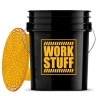 WORK STUFF Bucket Wiadro 20L Black Rinse + Separator do mycia auta